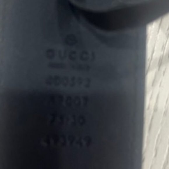 Gucci Marmont GG Big Logo Leather Belt Black Women's Size - Picture 2 of 7